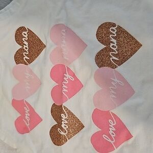 18m Tank Top shirt metallic love nana mama